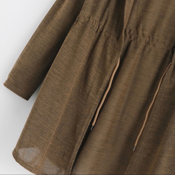 ❤️ 3 for $15 ❤️ Green Hooded Cardigan - Picture 4 of 7